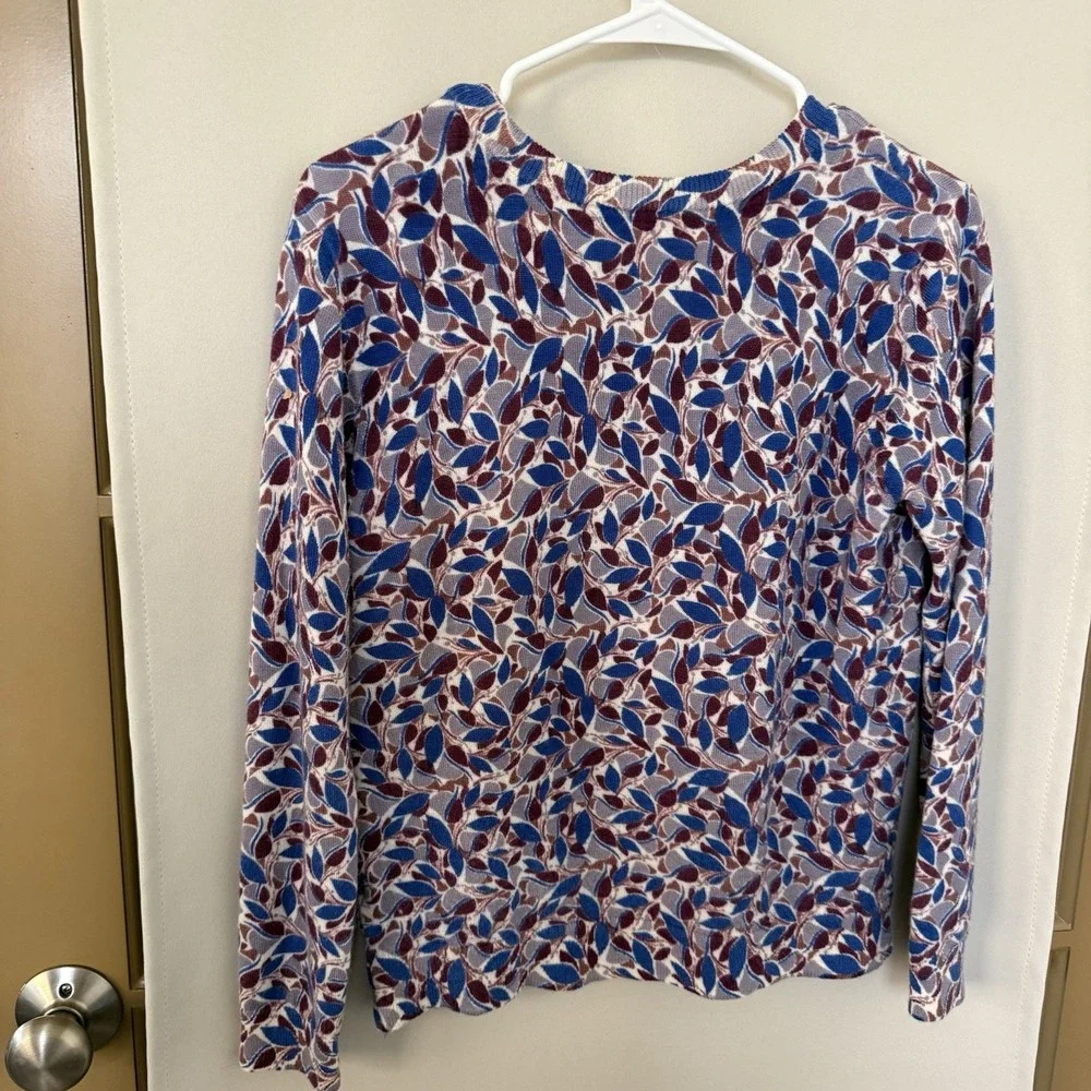 NYDJ Womens Medium Long Sleeve Crewneck‎ Knit Sweater Colorful